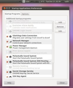 gnome startap applications