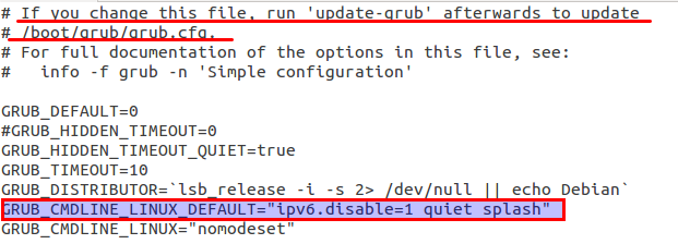 apeneropoihsi ipv6 grub