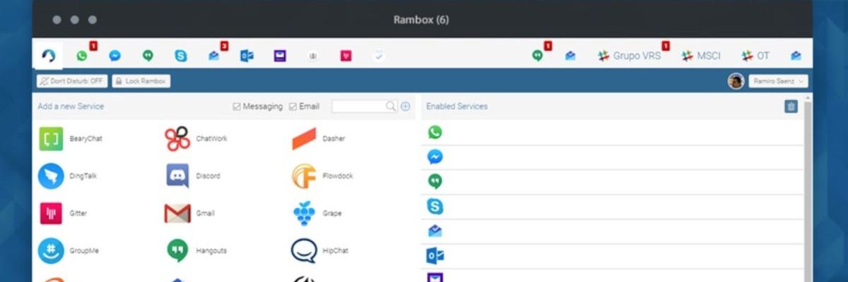 Rambox: Όλα τα chat σε μία εφαρμογή !