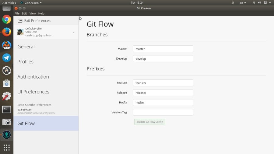 GitKraken διαχείρηση git repositoriy Git Flow