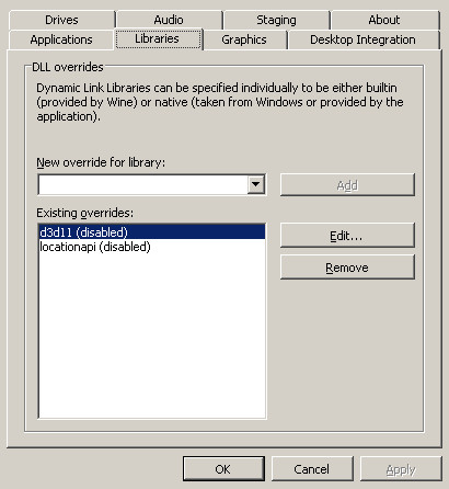 hearthstone στο linux ρύθμιση βιβλιοθηκών
