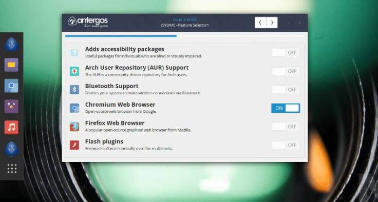 Manjaro vs Antergos - επιλογή πρόσθετων λογισμικών