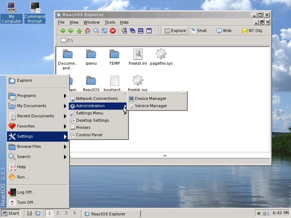 reactos-desktop