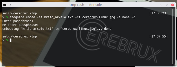 Στεγανογραφία: Κρύψε μηνύματα μέσα σε αρχεία εικόνας και ήχου - Απόκρυψη απόρρητου αρχείου σε εικόνα