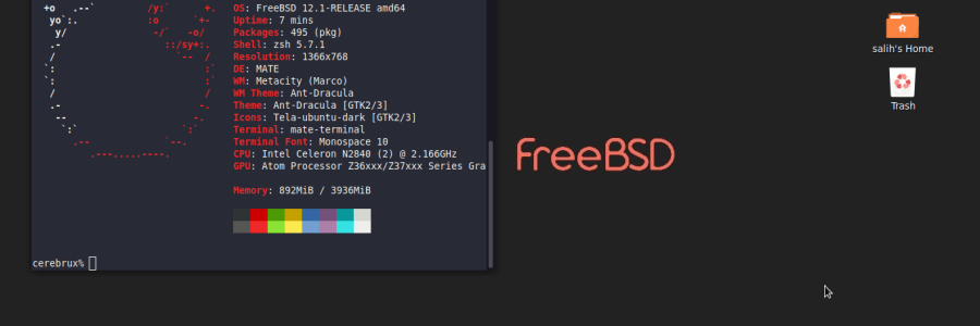 FreeBSD Εγκατάσταση MATE περιβάλλον
