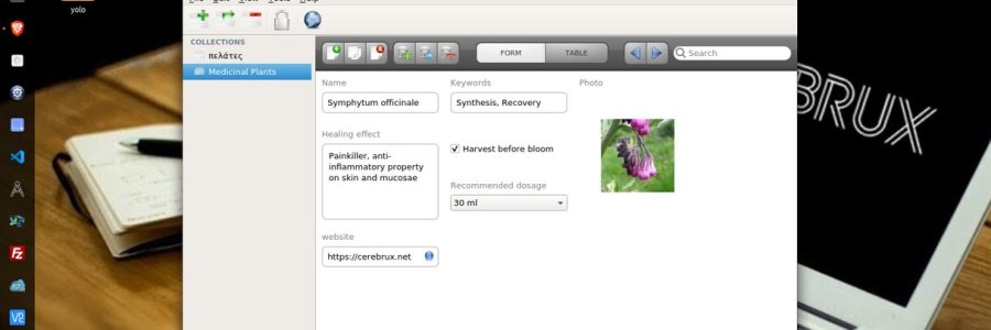 Symphytum: Σχεδιάστε εύκολα βάση δεδομένων