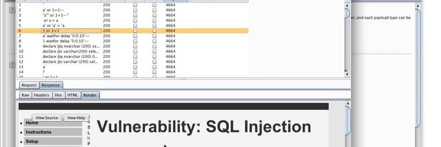 Επίθεση σε Ιστοσελίδα με το Burp Suite και SQL Injection