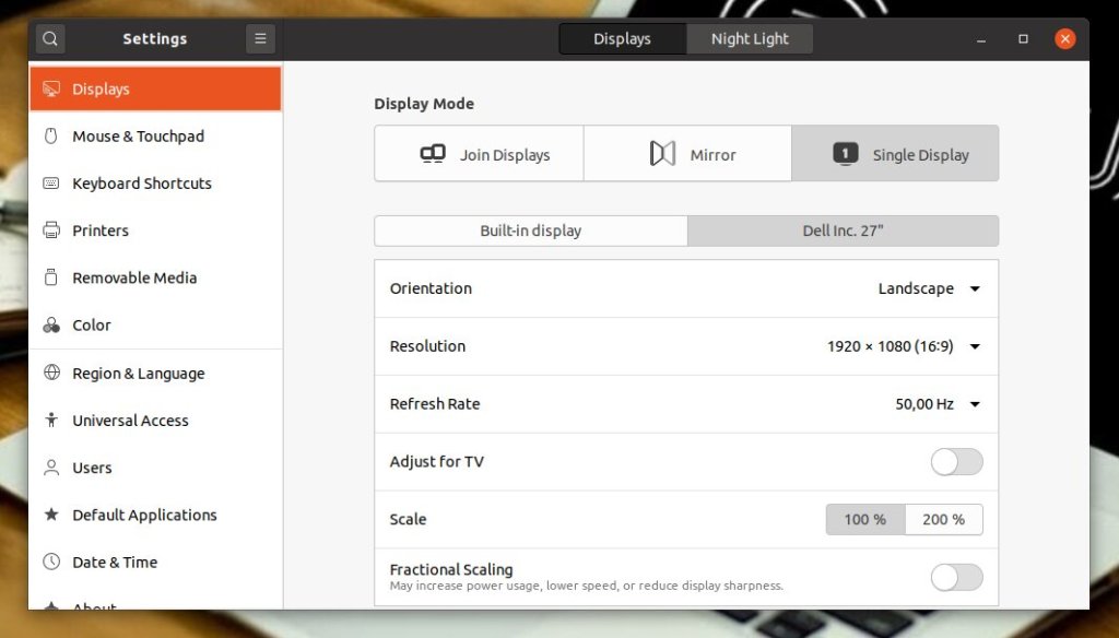 Ρύθμιση εξωτερικής οθόνης ως κύρια οθόνη