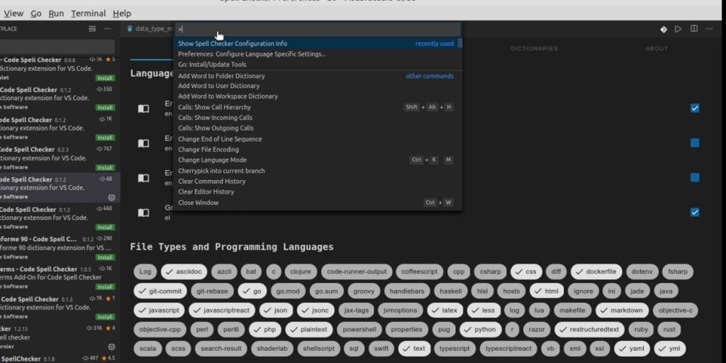 αναζήτηση για Show Spell Checker Configuration Info