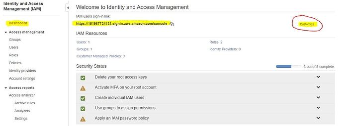 θέλουμε το λινκ που μας είχε βγάλει όταν ολοκληρώσαμε το user creation