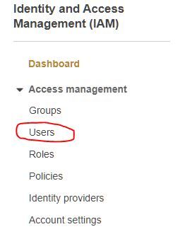 Οταν φορτώσει, στα αριστερά, κάνω κλικ στο “Users”:
