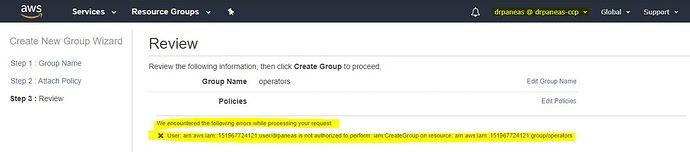 δοκιμάσουμε να φτιάξουμε ακόμα ένα group, που λέγεται Operators