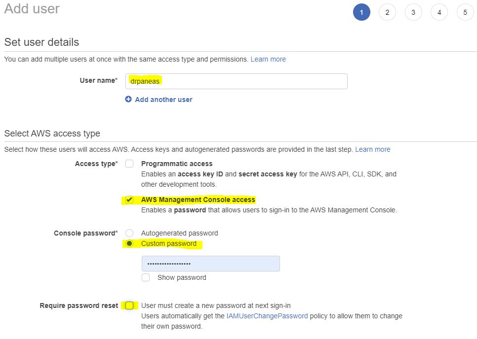  γράφω το username μου