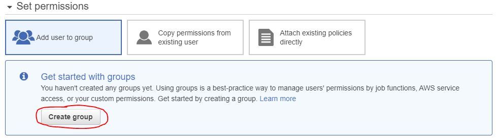 ρωτάει τι permissions θελουμε να δώσουμε