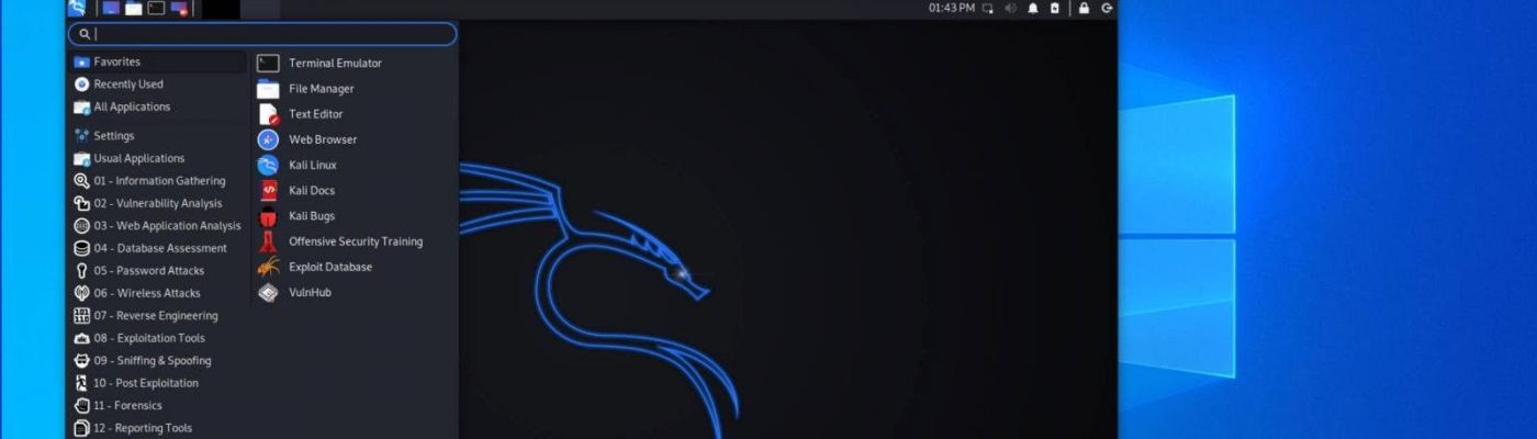 Kali Linux σε Windows WSL με desktop περιβάλλον