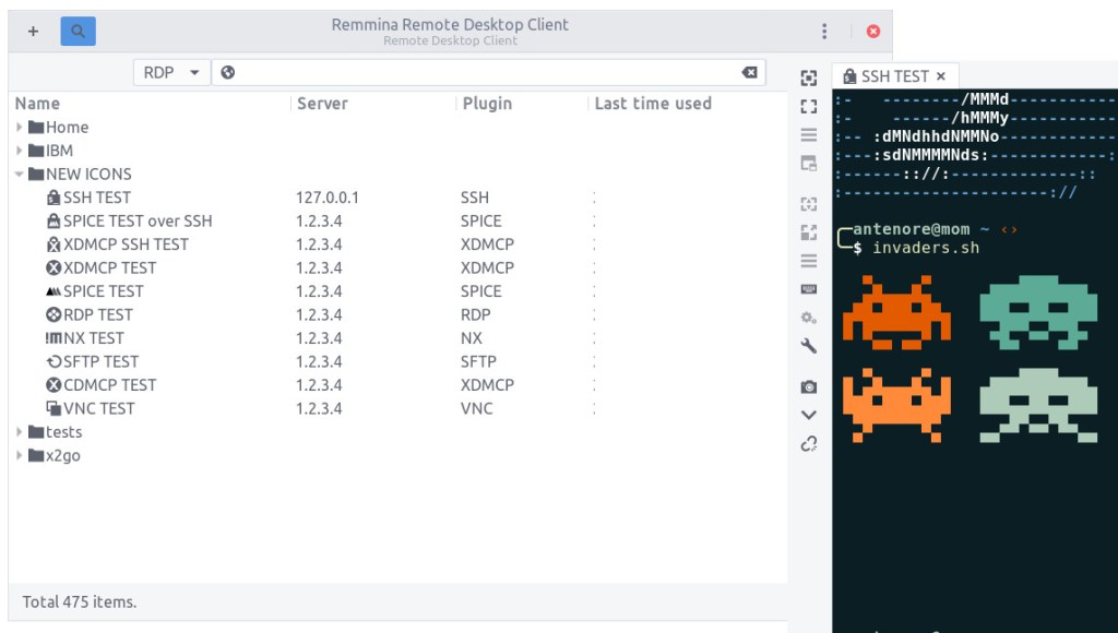 Χαρακτηριστικά του Remmina