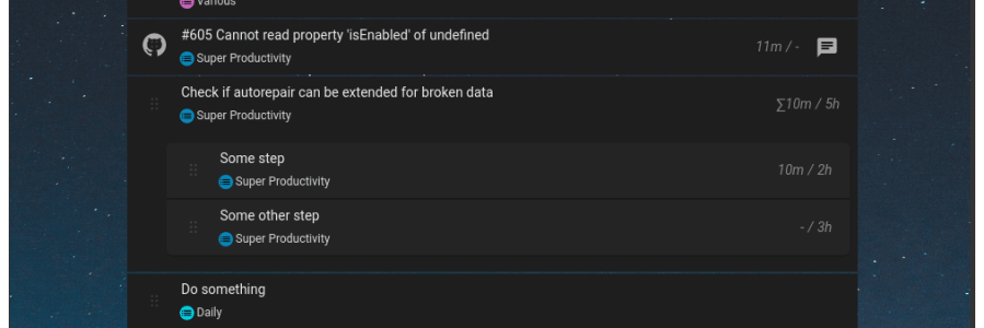super productivity screen