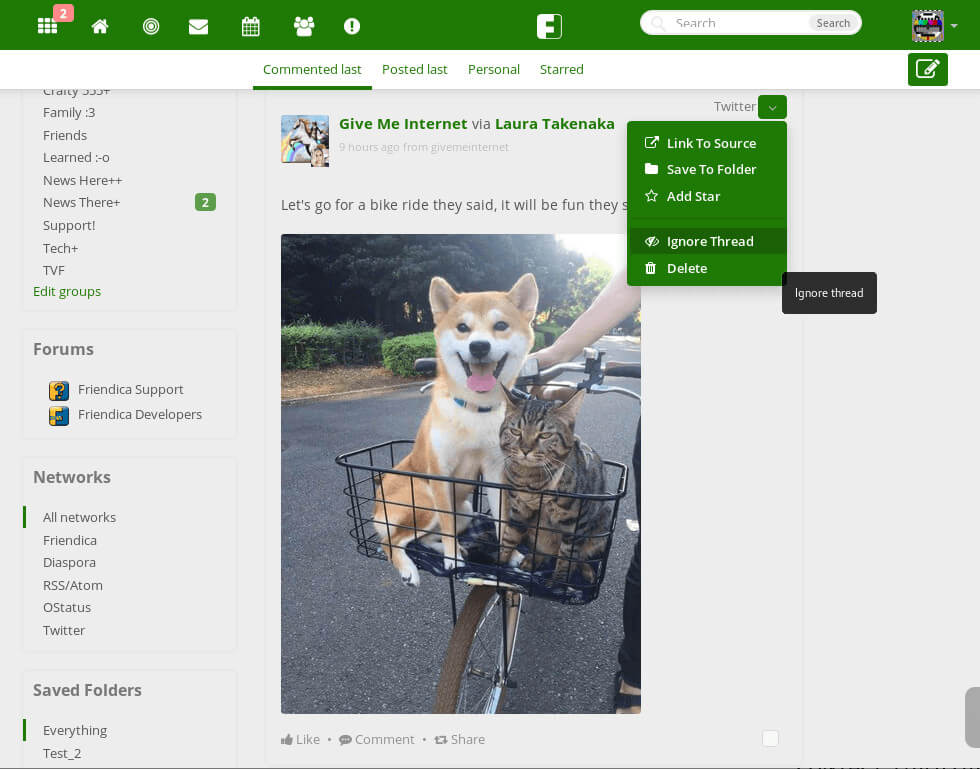 Friendica  αντί για Facebook
