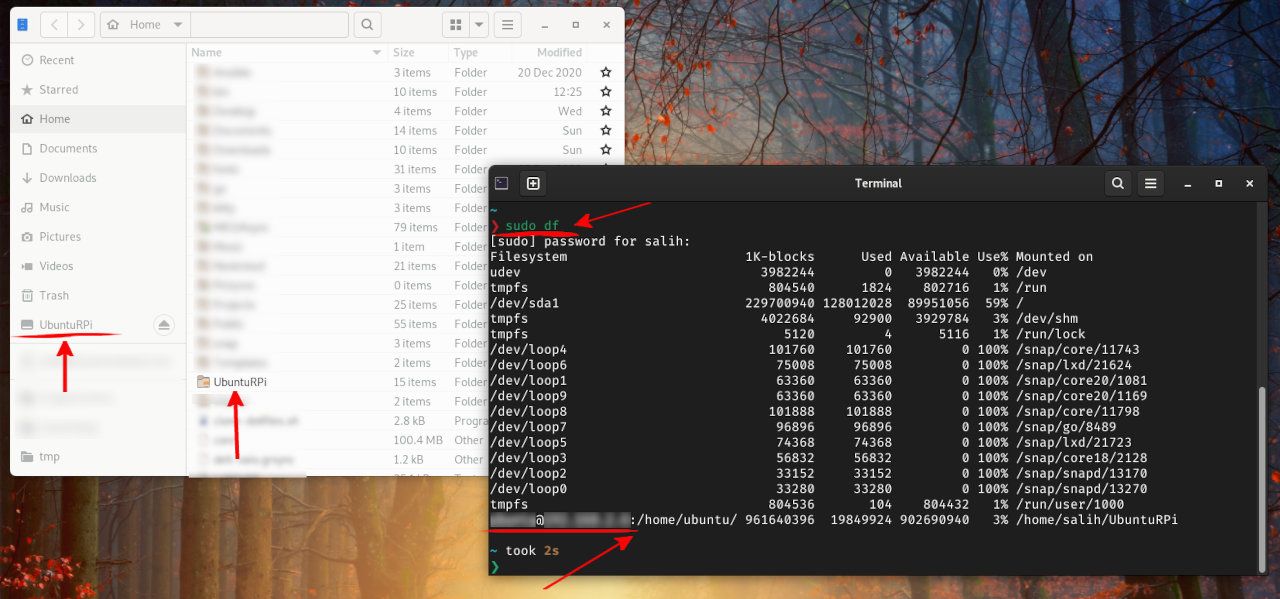 Αντιστοίχιση δίσκου δικτύου σε τοπικό φάκελο του Linux υπολογιστή μας